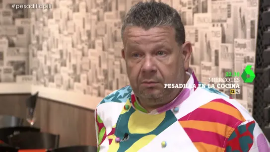 Alberto Chicote, testigo de la "locura" de la dueña de un restaurante en Pesadilla en la cocina Alberto Chicote, testigo de la "locura" de la dueña de un restaurante en Pesadilla en la cocina