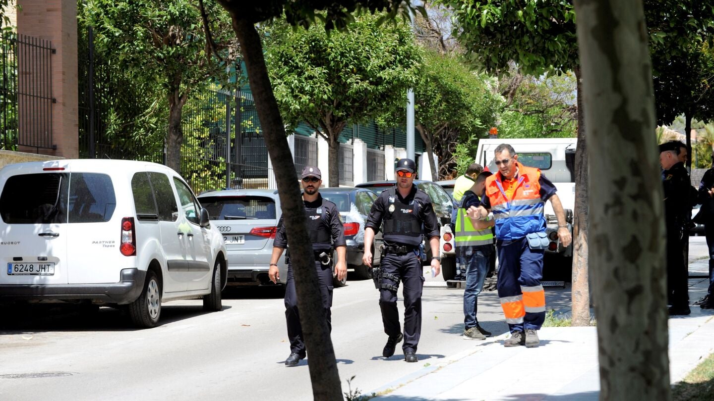 Alrededores del lugar donde se ha producido el asesinato en Marbella