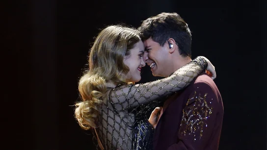 Alfred y Amaia durante su actuación en Eurovisión 2018 Alfred y Amaia durante su actuación en Eurovisión 2018