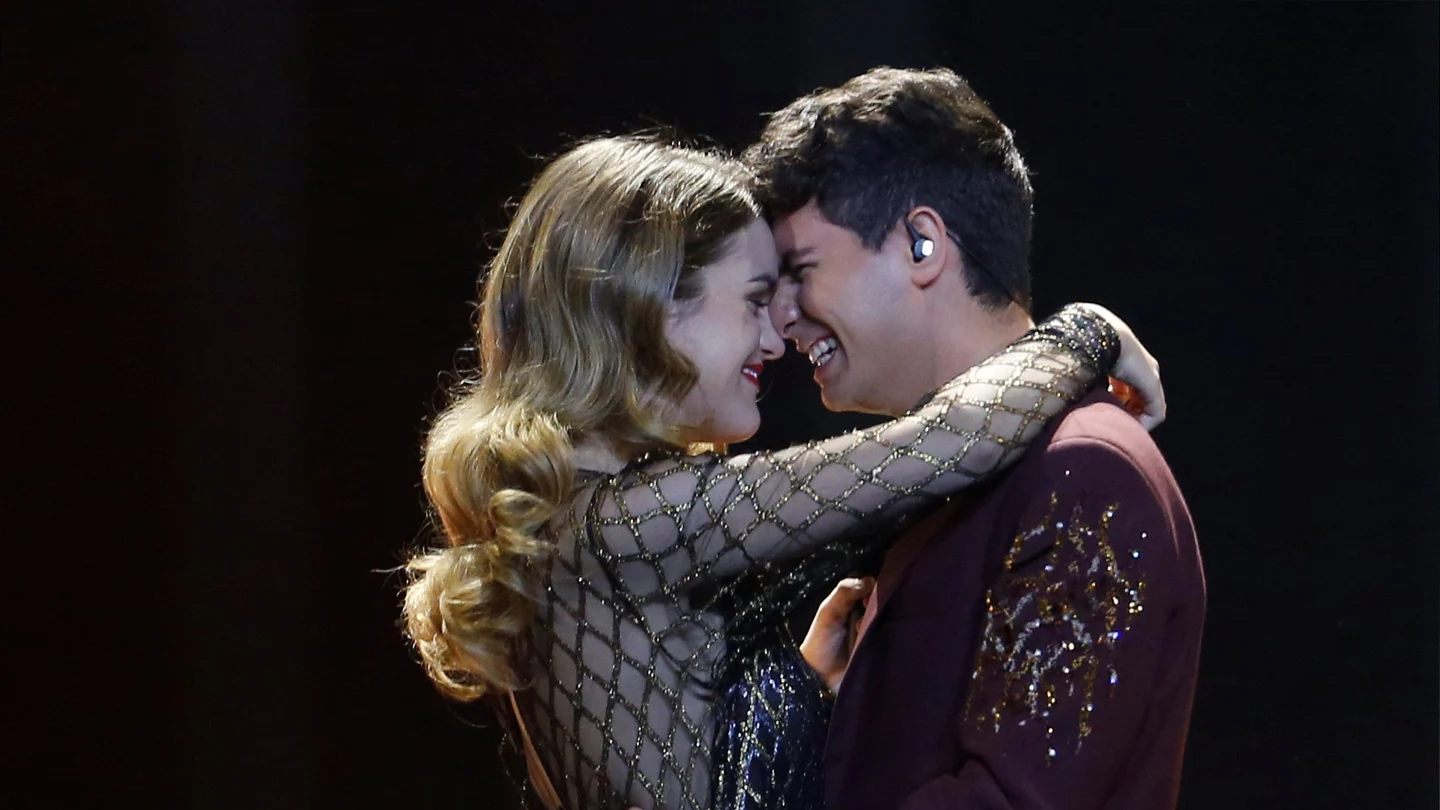 Alfred y Amaia durante su actuación en Eurovisión 2018 Alfred y Amaia durante su actuación en Eurovisión 2018