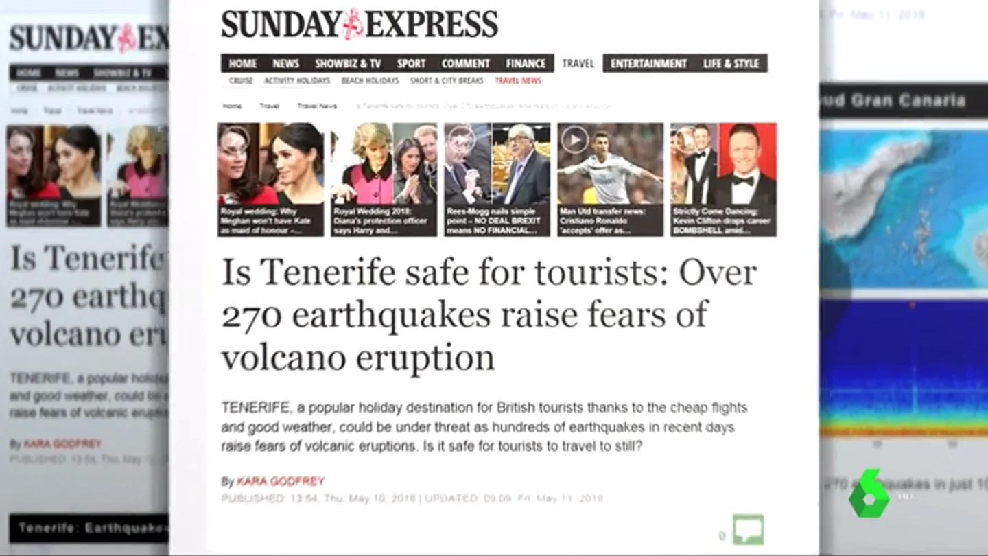 Tabloides británicos crean una alarma falsa sobre un inexistente riesgo en el Teide Tabloides británicos crean una alarma falsa sobre un inexistente riesgo en el Teide
