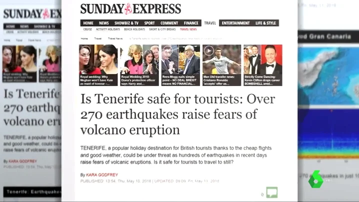 Tabloides británicos crean una alarma falsa sobre un inexistente riesgo en el Teide Tabloides británicos crean una alarma falsa sobre un inexistente riesgo en el Teide