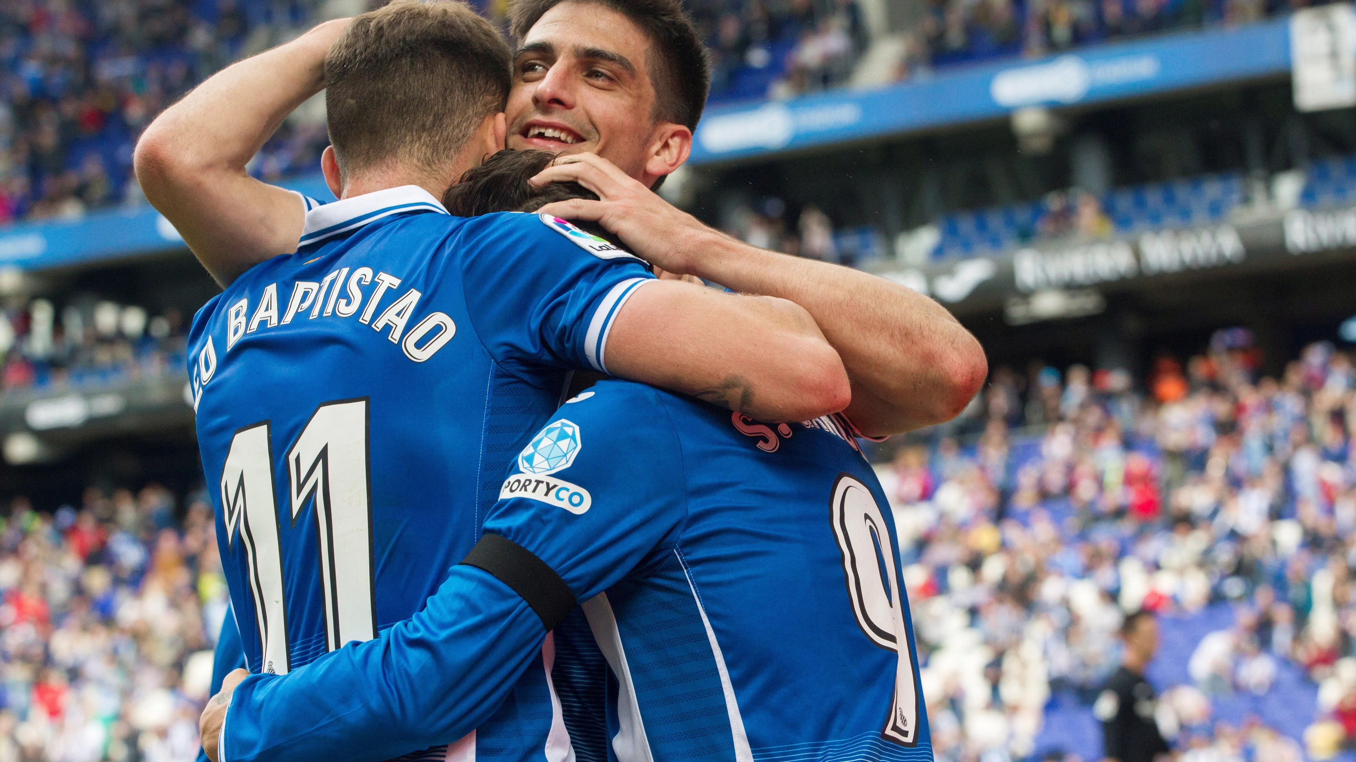 El Espanyol celebrando un gol El Espanyol celebrando un gol