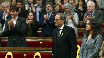 Quim Torra, en la sesión de investidura como president de la Generalitat