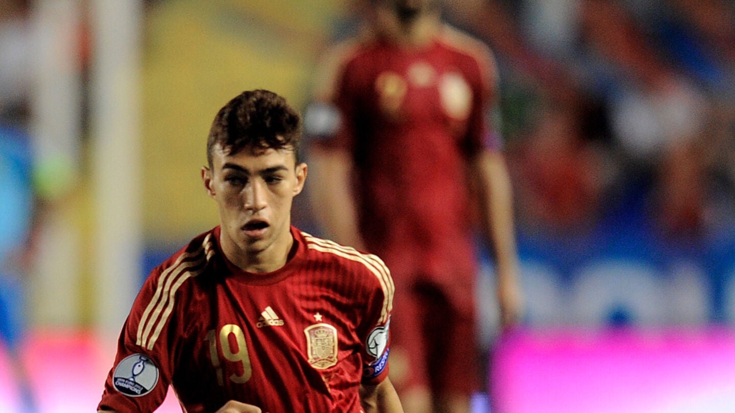 Munir, en su debut con la selecci&oacute;n espa&ntilde;ola