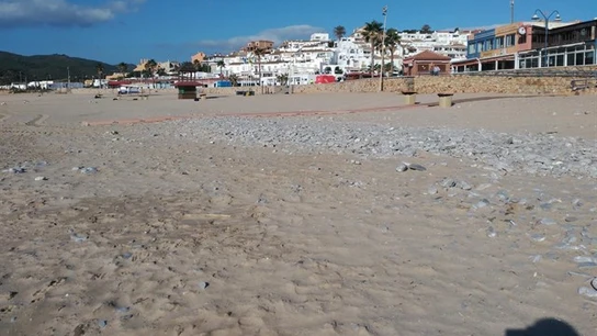 Playa de Getares, en Algeciras Playa de Getares, en Algeciras