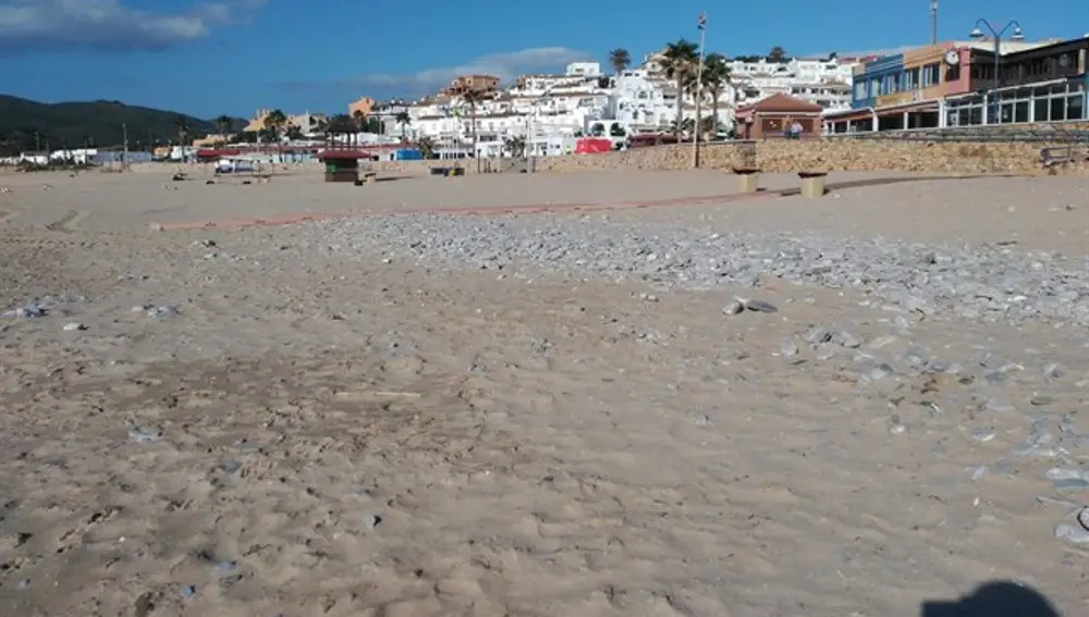 Playa de Getares, en Algeciras
