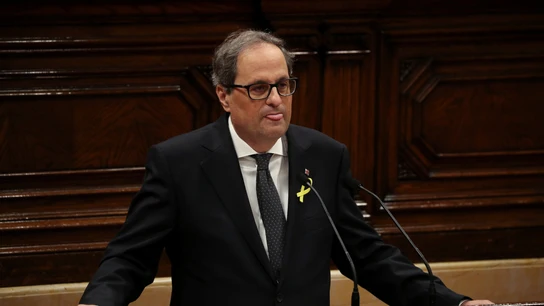 Quim Torra en la segunda sesión del debate de investidura Quim Torra en la segunda sesión del debate de investidura