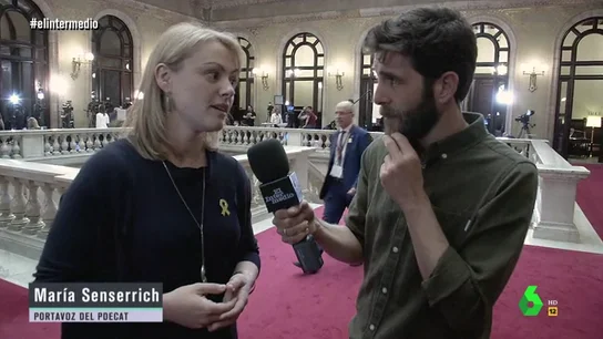 Gonzo y María Senserrich, portavoz de PDeCAT Gonzo y María Senserrich, portavoz de PDeCAT