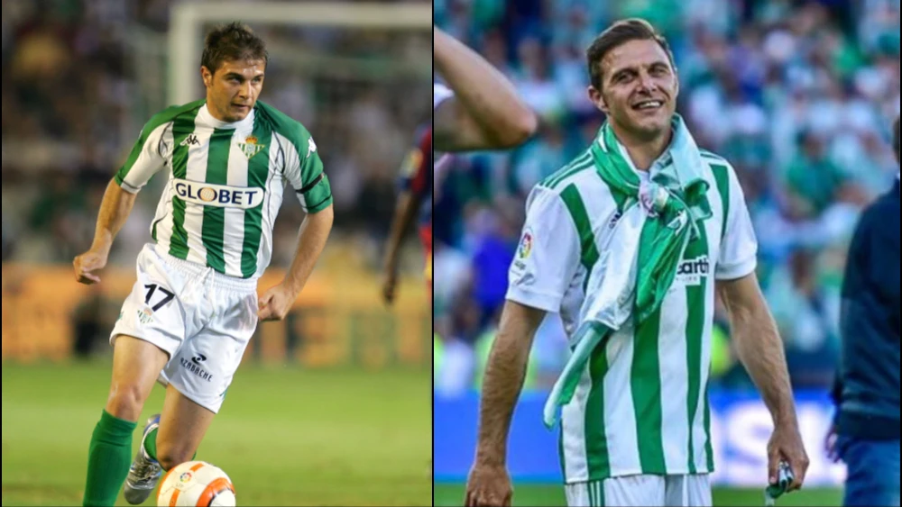 Joaquín, en sus dos etapas en el Betis