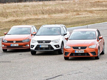 Seat Arona, Seat Ibiza y VW Polo