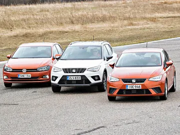 Seat Arona, Seat Ibiza y VW Polo Seat Arona, Seat Ibiza y VW Polo