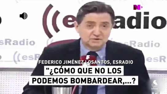 Las polémicas palabras de Jiménez Losantos sobre Cataluña: "Por supuesto que os podemos bombardear" Las polémicas palabras de Jiménez Losantos sobre Cataluña: "Por supuesto que os podemos bombardear"