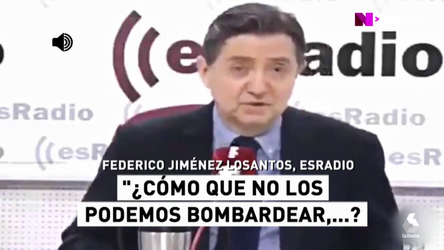 Las pol&eacute;micas palabras de Jim&eacute;nez Losantos sobre Catalu&ntilde;a: "Por supuesto que os podemos bombardear"