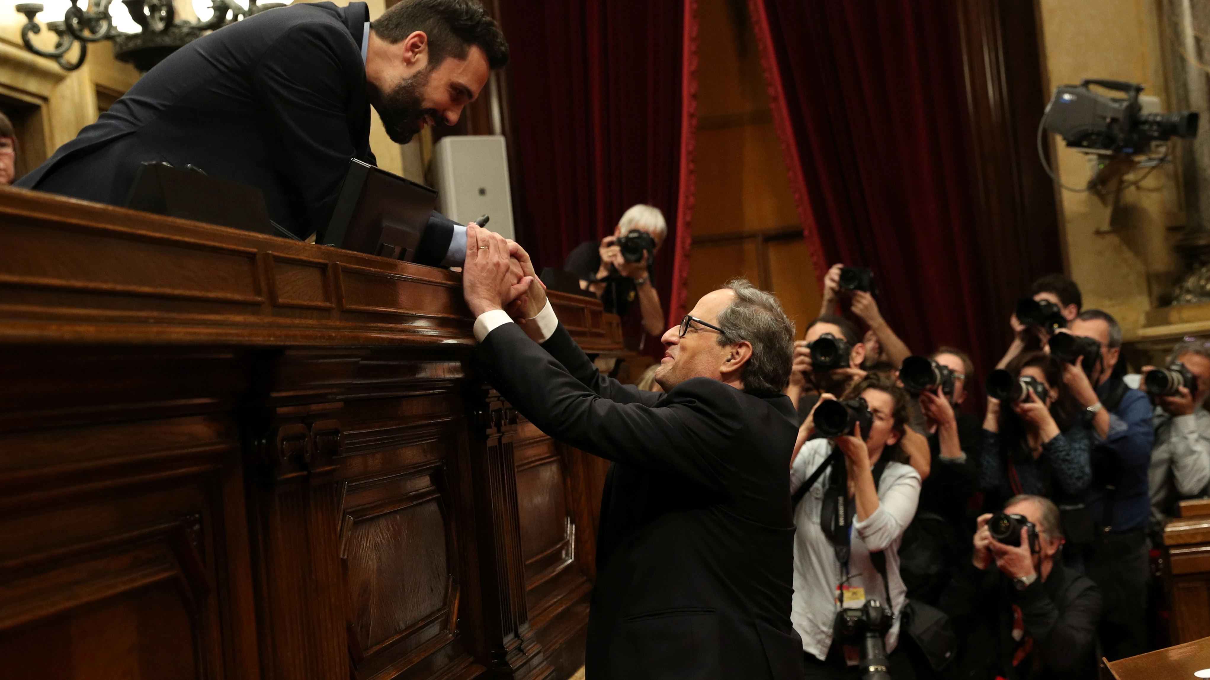 Quim Torra tras ser investido president de la Generalitat