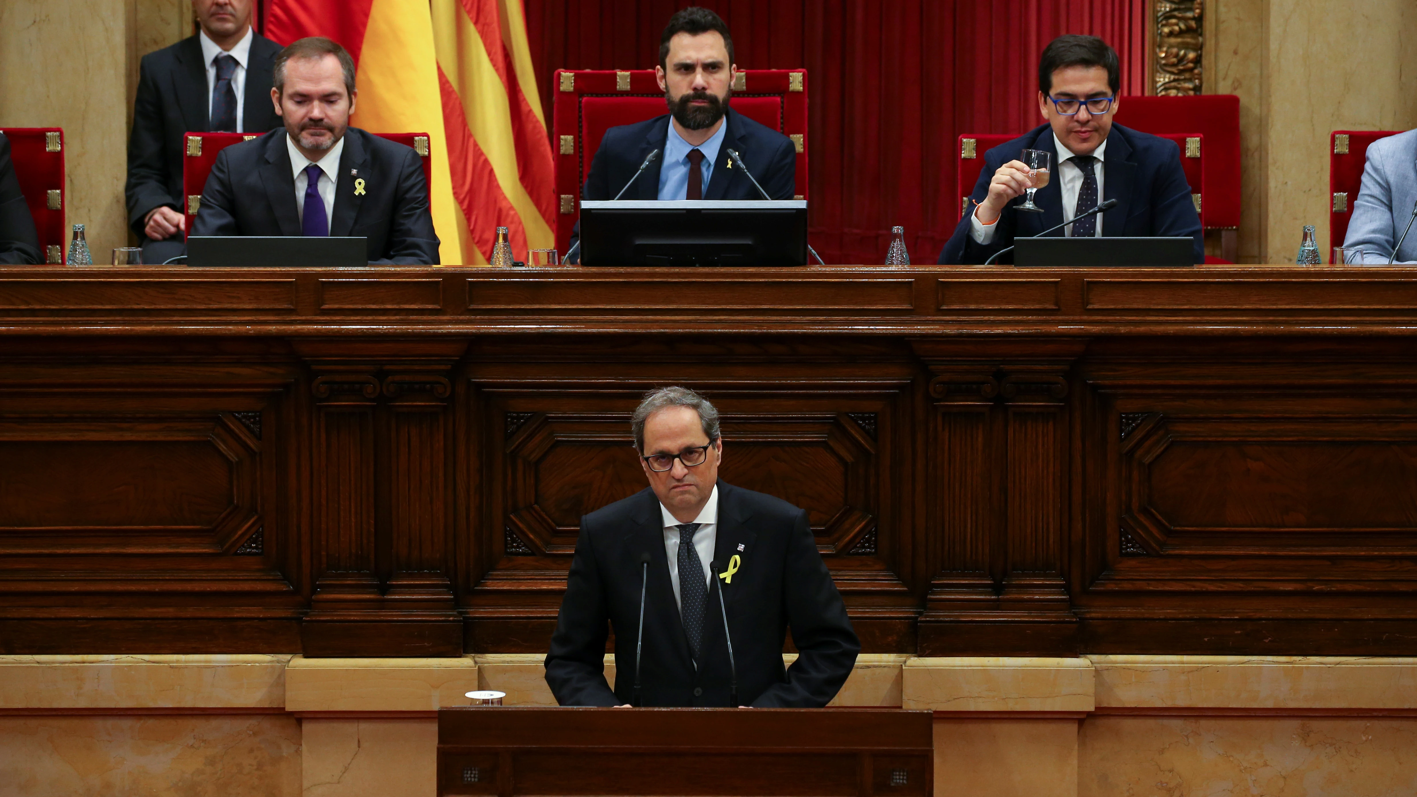 Quim Torra en la segunda sesión del debate de investidura