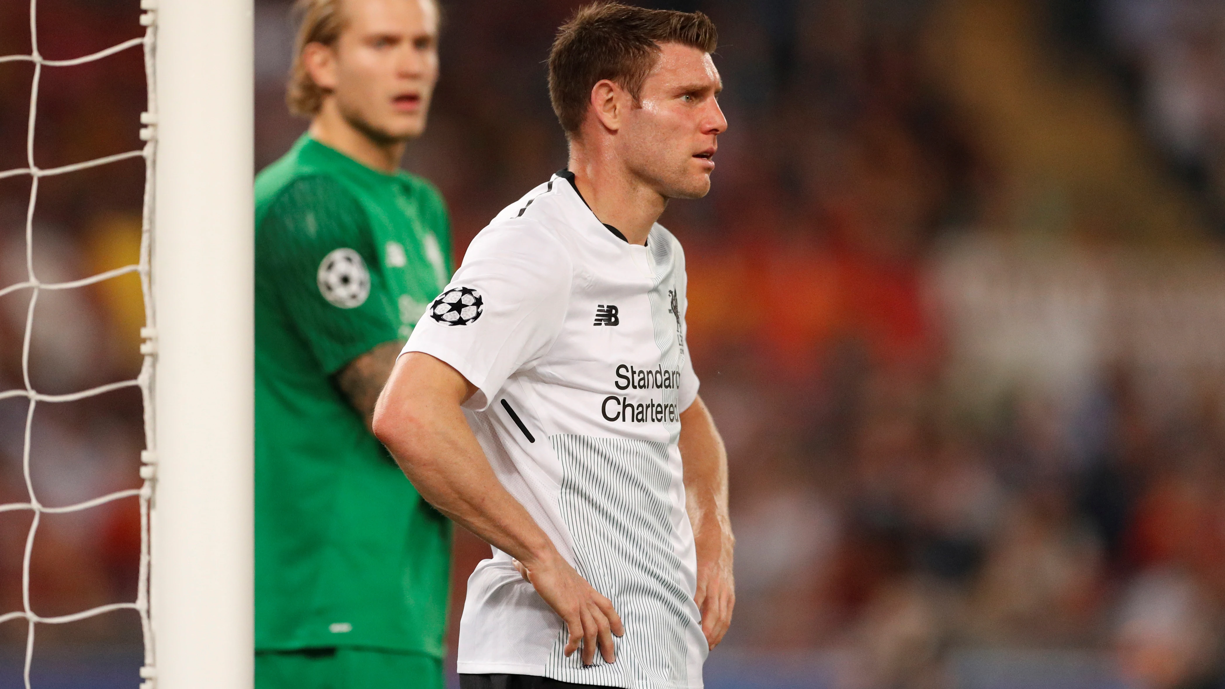 James Milner, en un partido del Liverpool