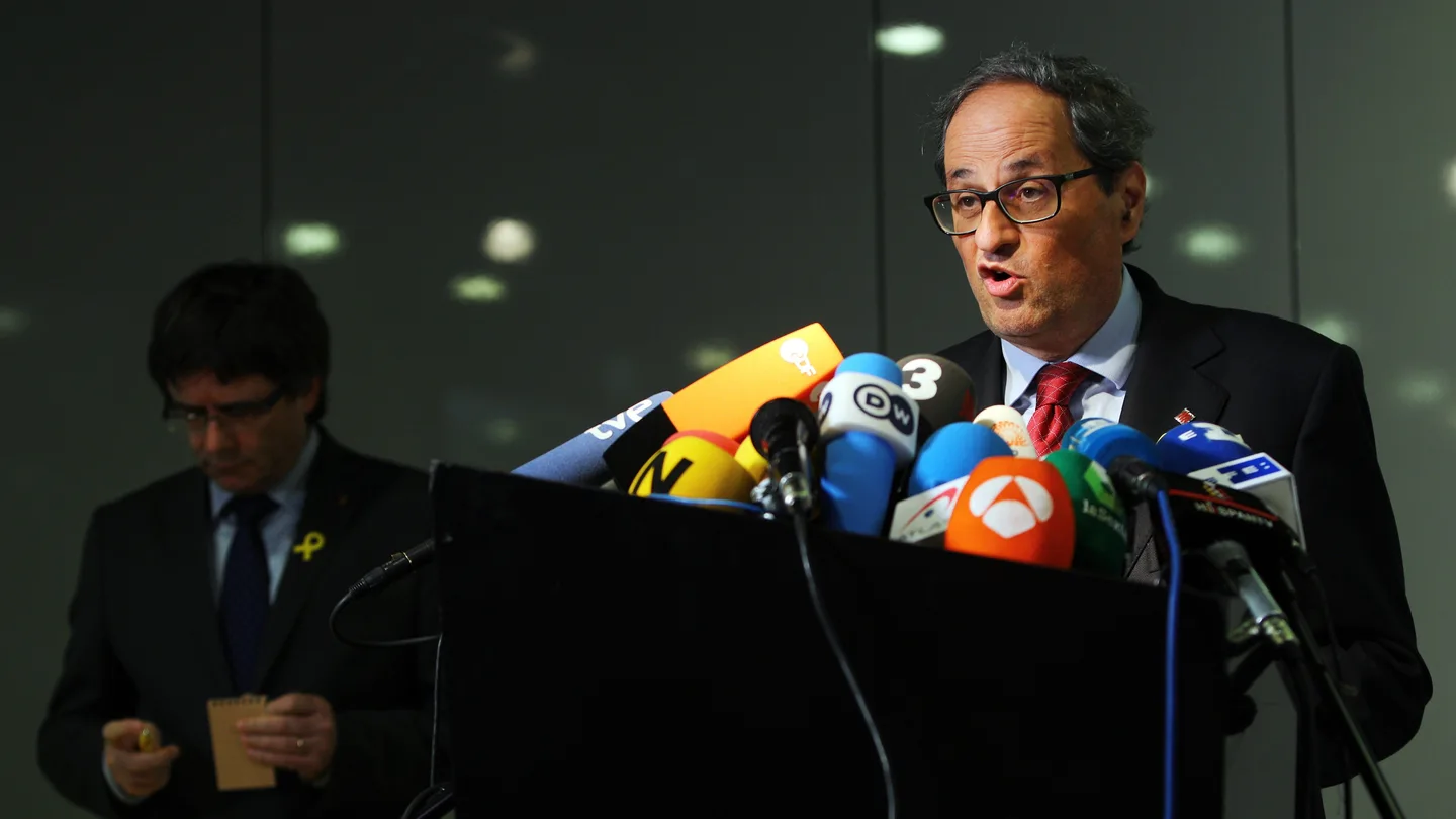 El recién elegido presidente de la Generalitat de Cataluña, Quim Torra El recién elegido presidente de la Generalitat de Cataluña, Quim Torra