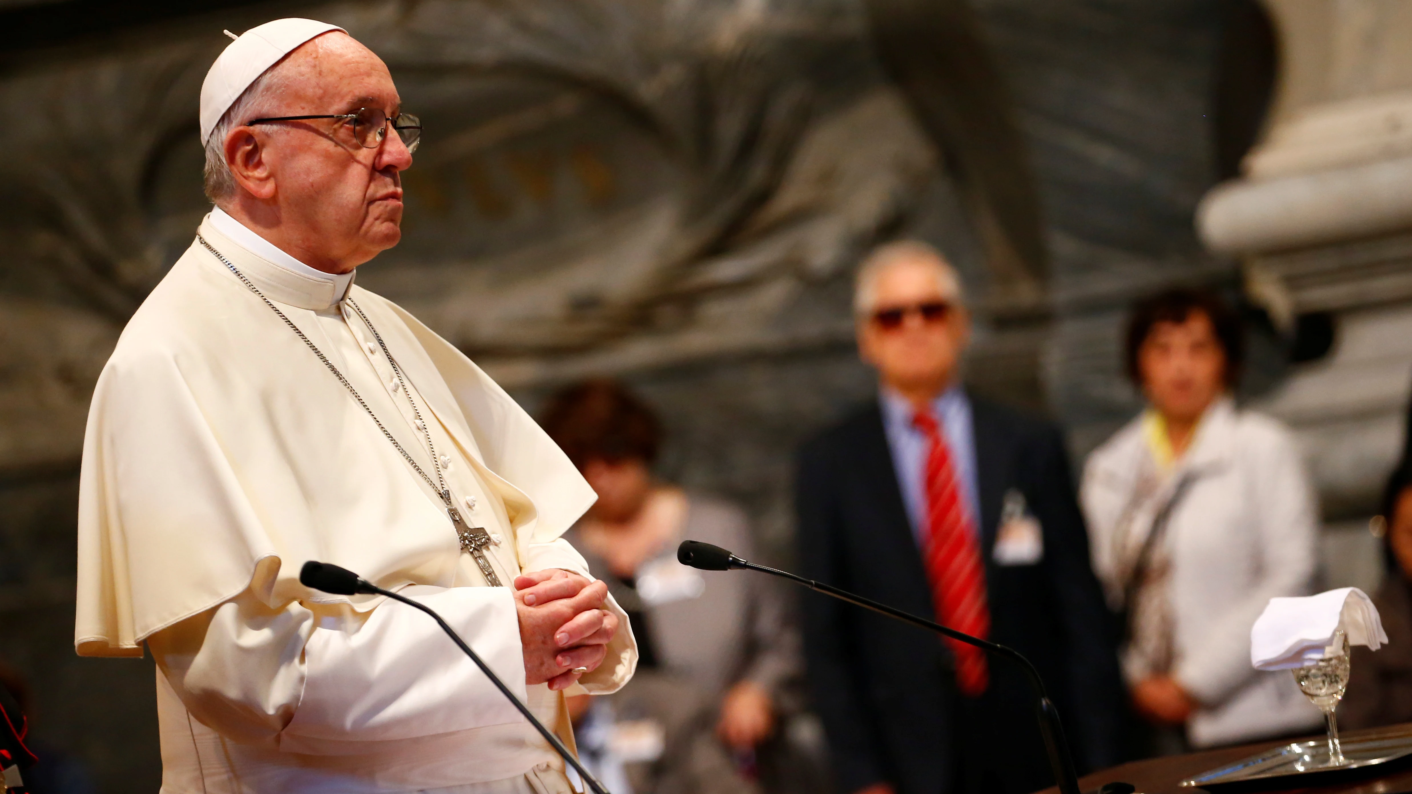 El Papa Francisco durante una misa