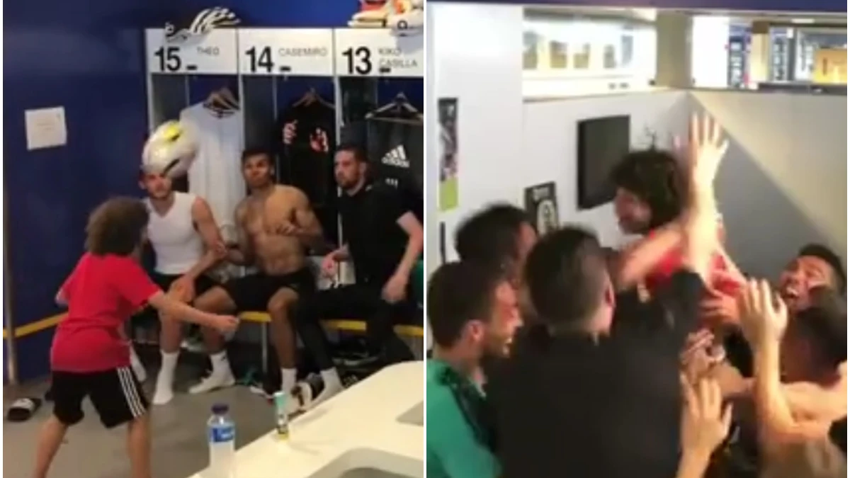 El hijo de Marcelo causa furor en el vestuario del Real Madrid El hijo de Marcelo causa furor en el vestuario del Real Madrid