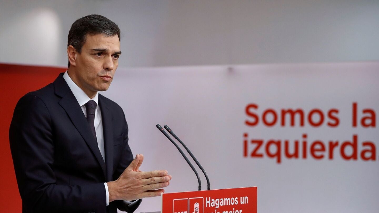 Pedro S&aacute;nchez en rueda de prensa