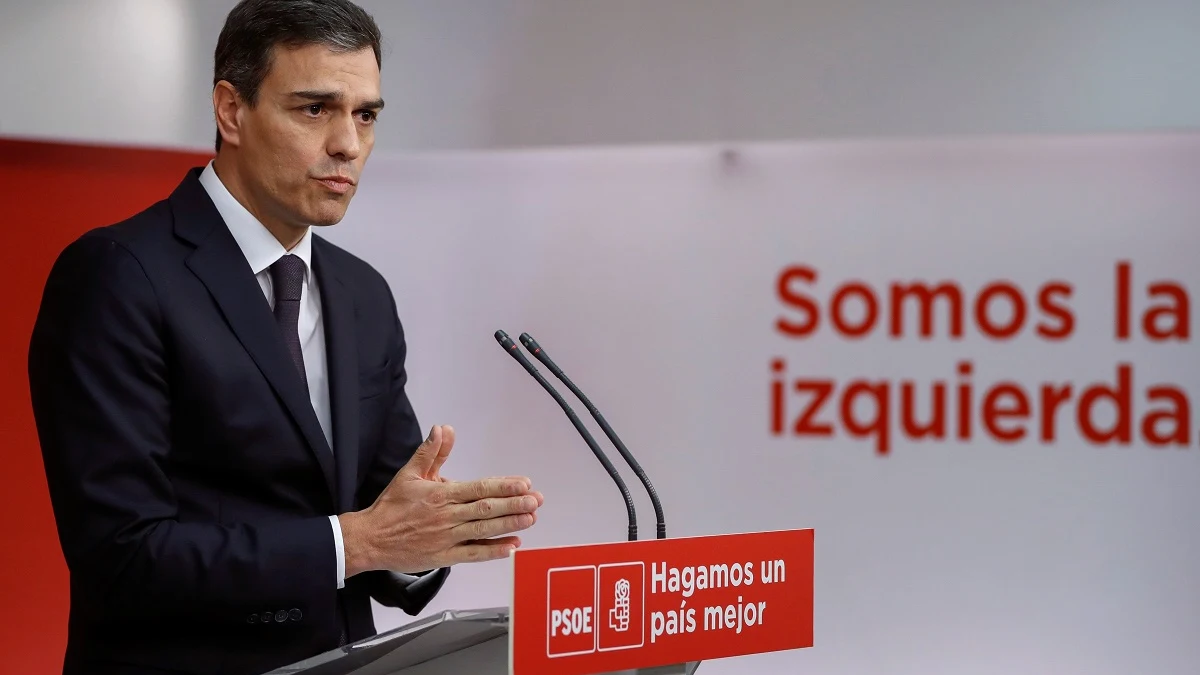 Pedro Sánchez en rueda de prensa