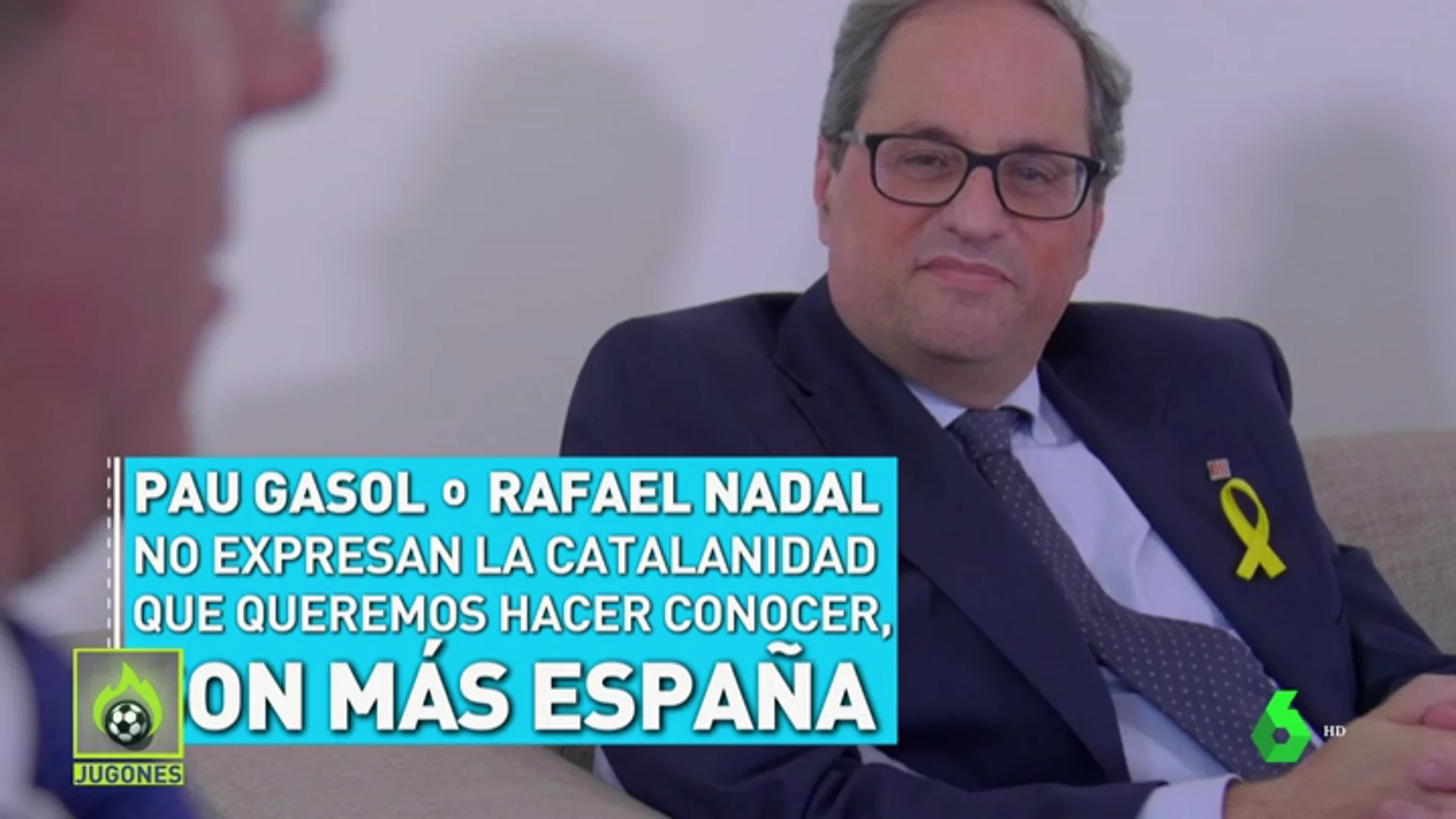 Quim Torra: "Pau Gasol o Rafa Nadal no reprensentan la catalanidad, son más España"
