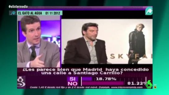 Pablo Casado y Javier Bardem Pablo Casado y Javier Bardem