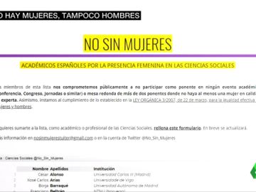 Si no están ellas, no irán: el mundo académico se planta ante las ponencias y conferencias sin mujeres Si no están ellas, no irán: el mundo académico se planta ante las ponencias y conferencias sin mujeres