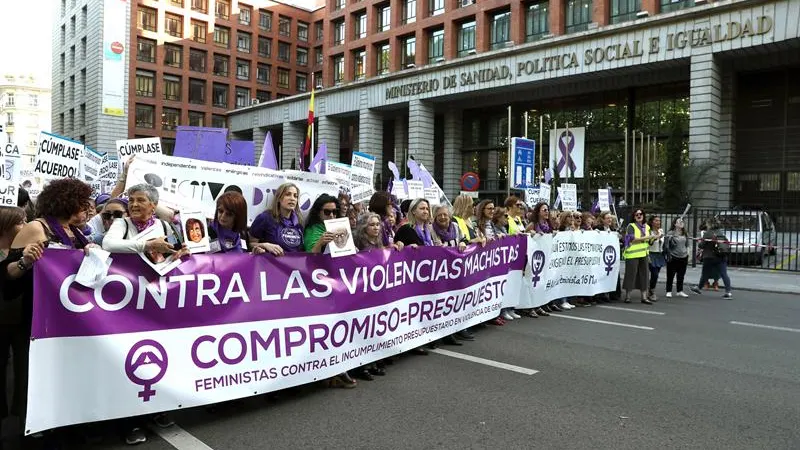 El movimiento feminista reclama que se cumpla el presupuesto contra la violencia de género