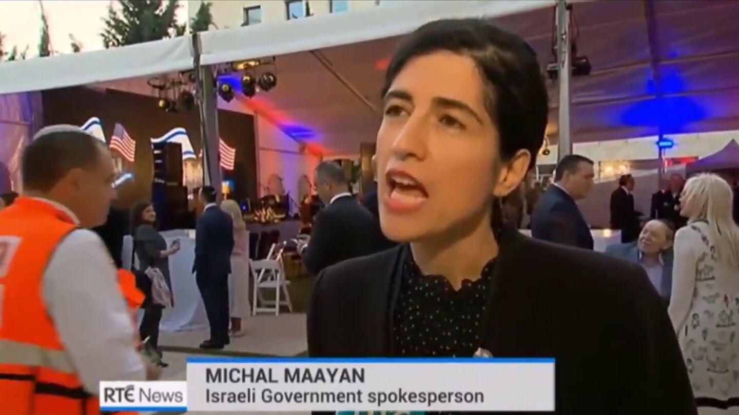 Michal Maayan, portavoz del Ministerio de Exteriores israel&iacute;