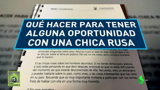 Polémico manual de la AFA para el Mundial: "Qué hacer para tener alguna oportunidad con una chica rusa" Polémico manual de la AFA para el Mundial: "Qué hacer para tener alguna oportunidad con una chica rusa"