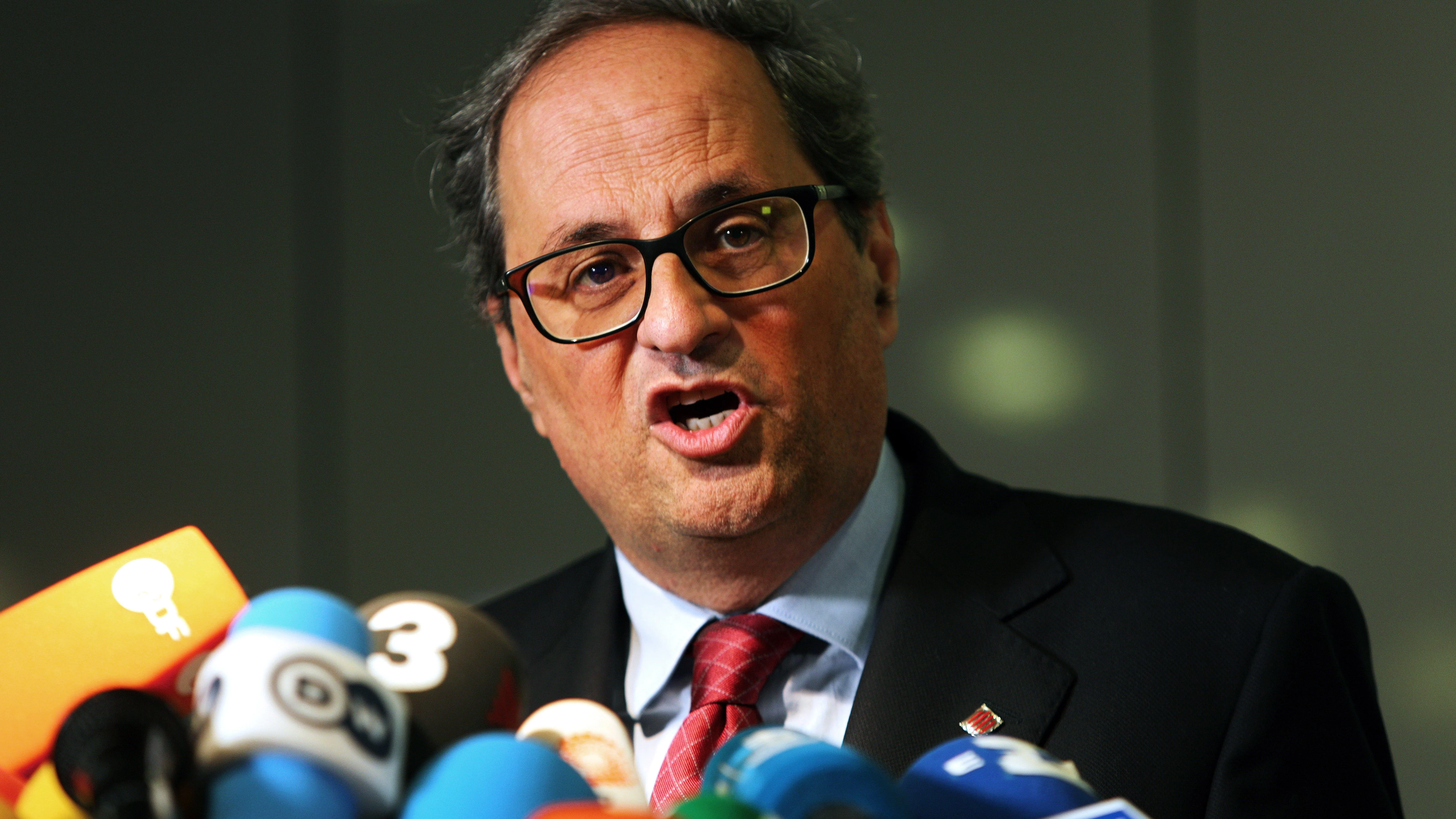 El presidente de la Generalitat de Cataluña, Quim Torra