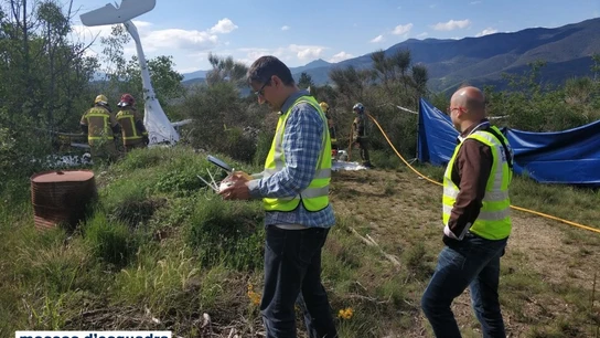 Avioneta accidentada en La Seu d'Urgell, Lleida Avioneta accidentada en La Seu d'Urgell, Lleida