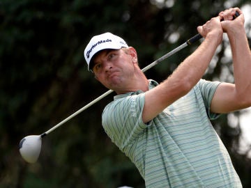 Lucas Glover, durante un torneo en 2014 Lucas Glover, durante un torneo en 2014