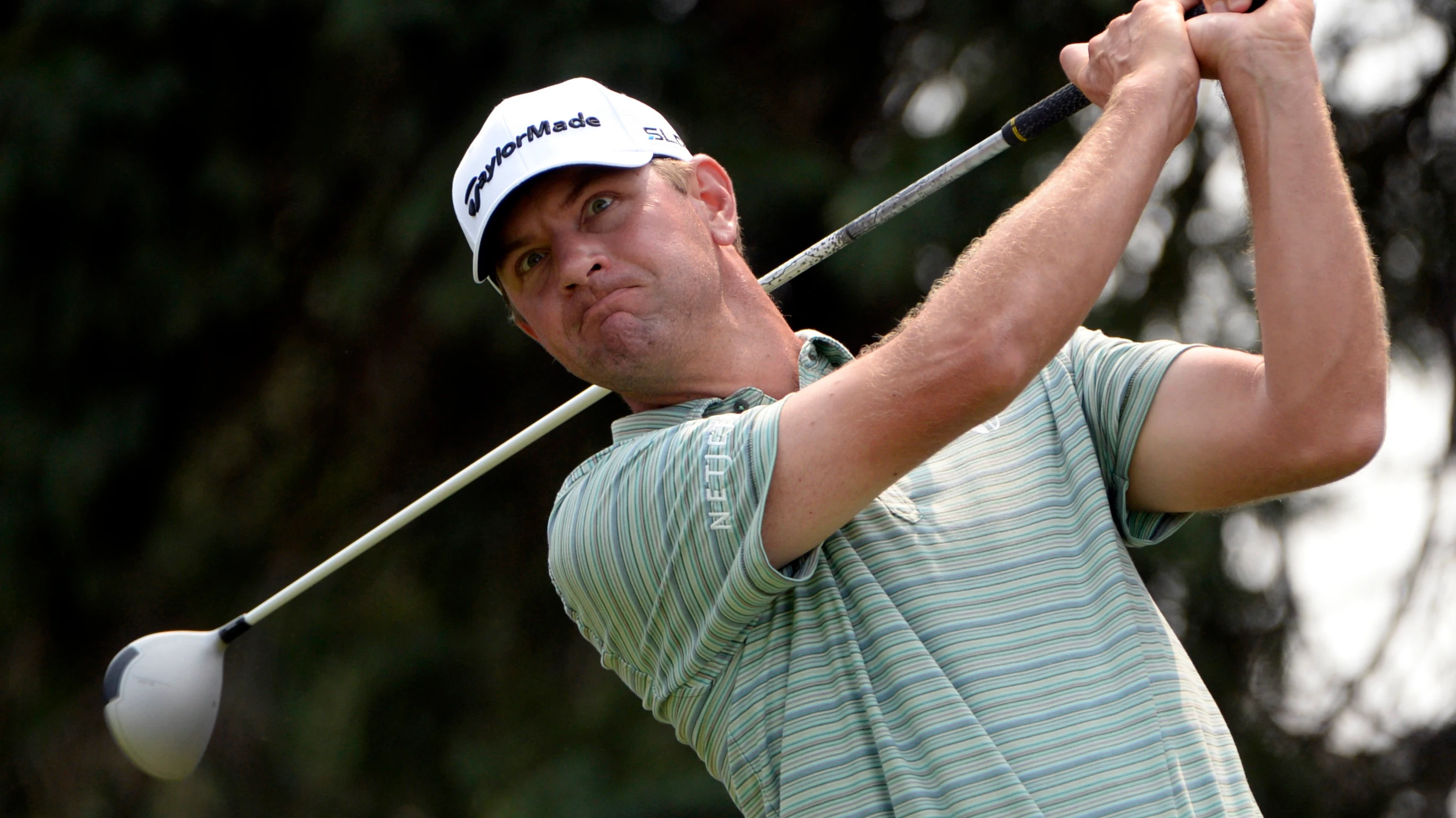 Lucas Glover, durante un torneo en 2014