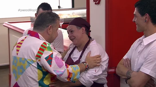 Pili y Alberto Chicote en Pesadilla en la cocina: Casa Pili Pili y Alberto Chicote en Pesadilla en la cocina: Casa Pili