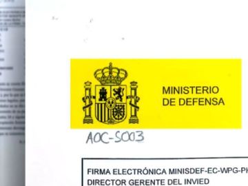 Documento del ministerio de Defensa sobre la S30 Documento del ministerio de Defensa sobre la S30