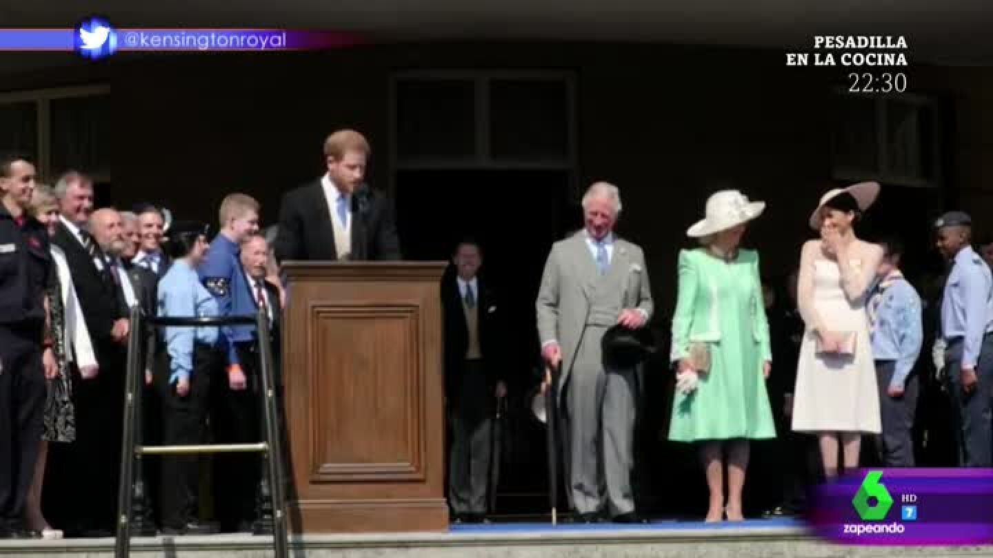 El momento en el que una abeja intenta &lsquo;atacar&rsquo; al pr&iacute;ncipe Harry desatando las carcajadas de Meghan Markle y su familia