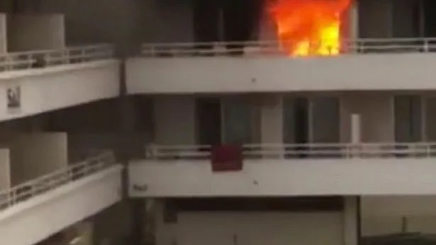 Incendio en un hotel de Magaluf