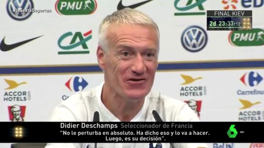Deschamps: "Griezmann no est&aacute; preocupado por su futuro, ya dijo que lo arreglar&iacute;a antes del Mundial"