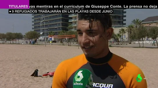 De ser rescatados a salvar vidas: nueve refugiados trabajarán como socorristas en playas de Cataluña De ser rescatados a salvar vidas: nueve refugiados trabajarán como socorristas en playas de Cataluña
