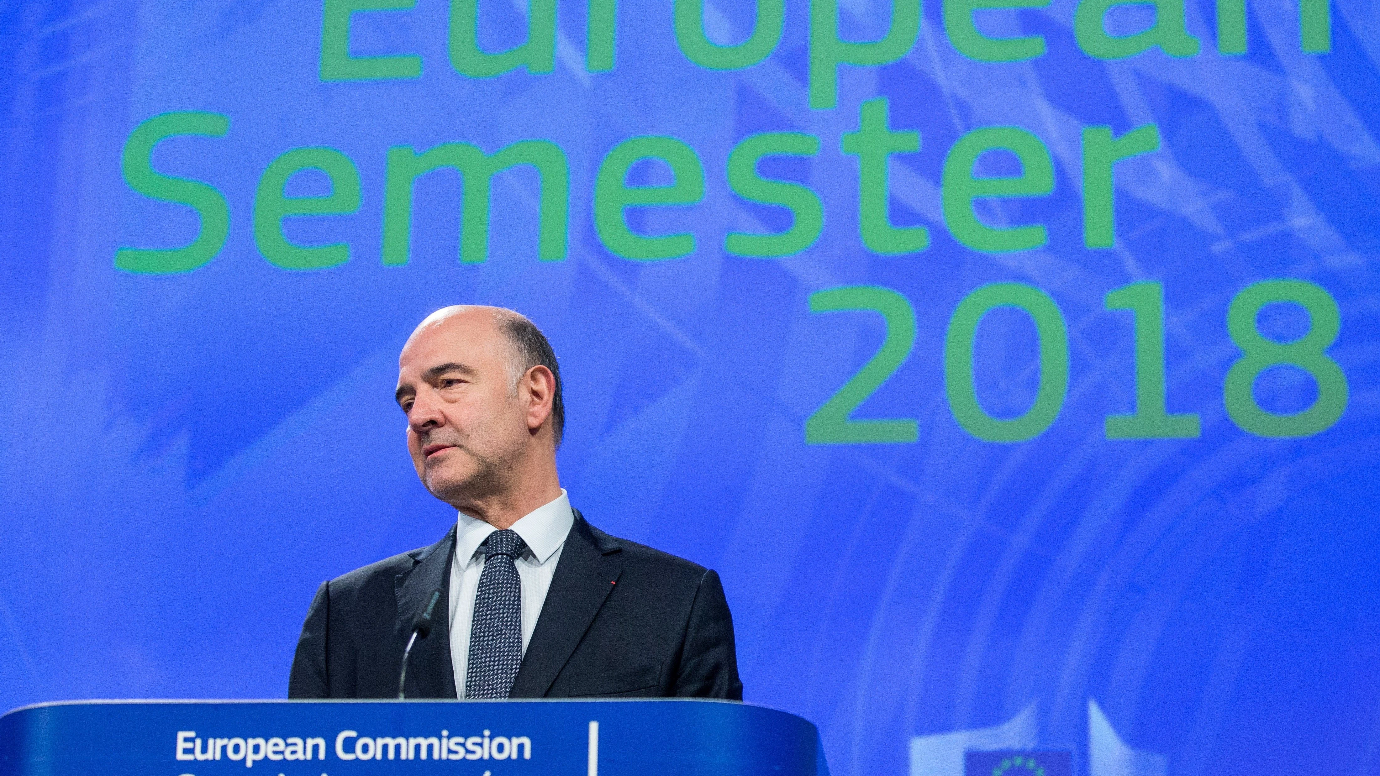 El comisario europeo de Asuntos Económicos y Financieros, Pierre Moscovici