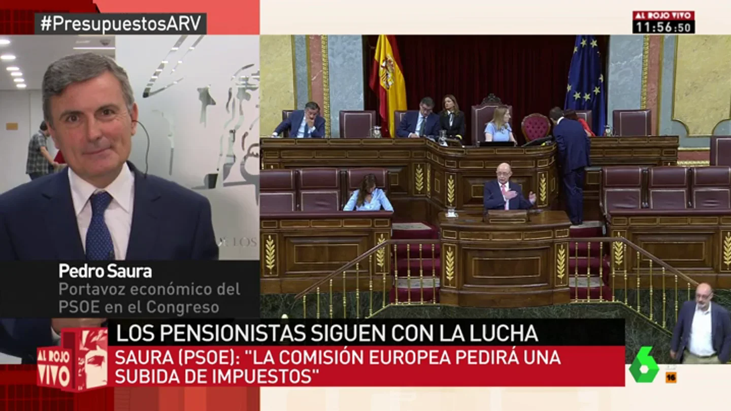 Pedro Saura, en Al Rojo Vivo Pedro Saura, en Al Rojo Vivo