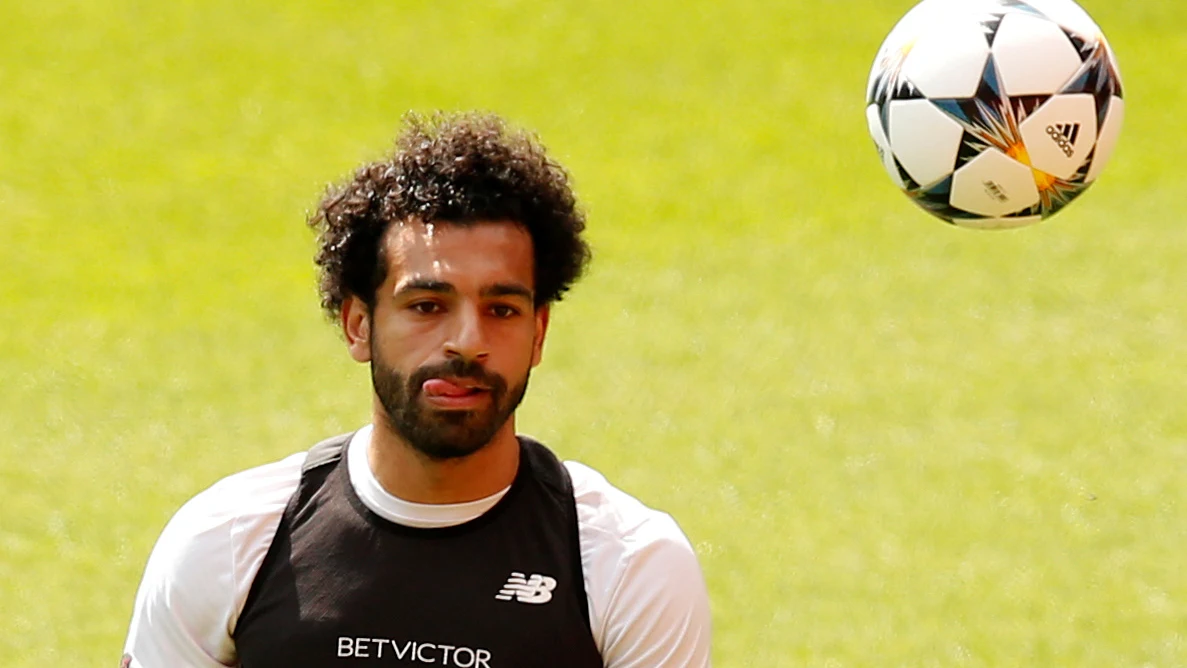 Mohamed Salah, en un partido del Liverpool