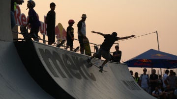 Los riders en el Festival de O Marisquiño