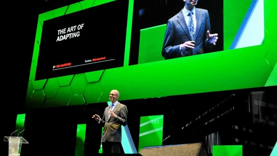 Tim Harford, en el MABS2018 Tim Harford, en el MABS2018