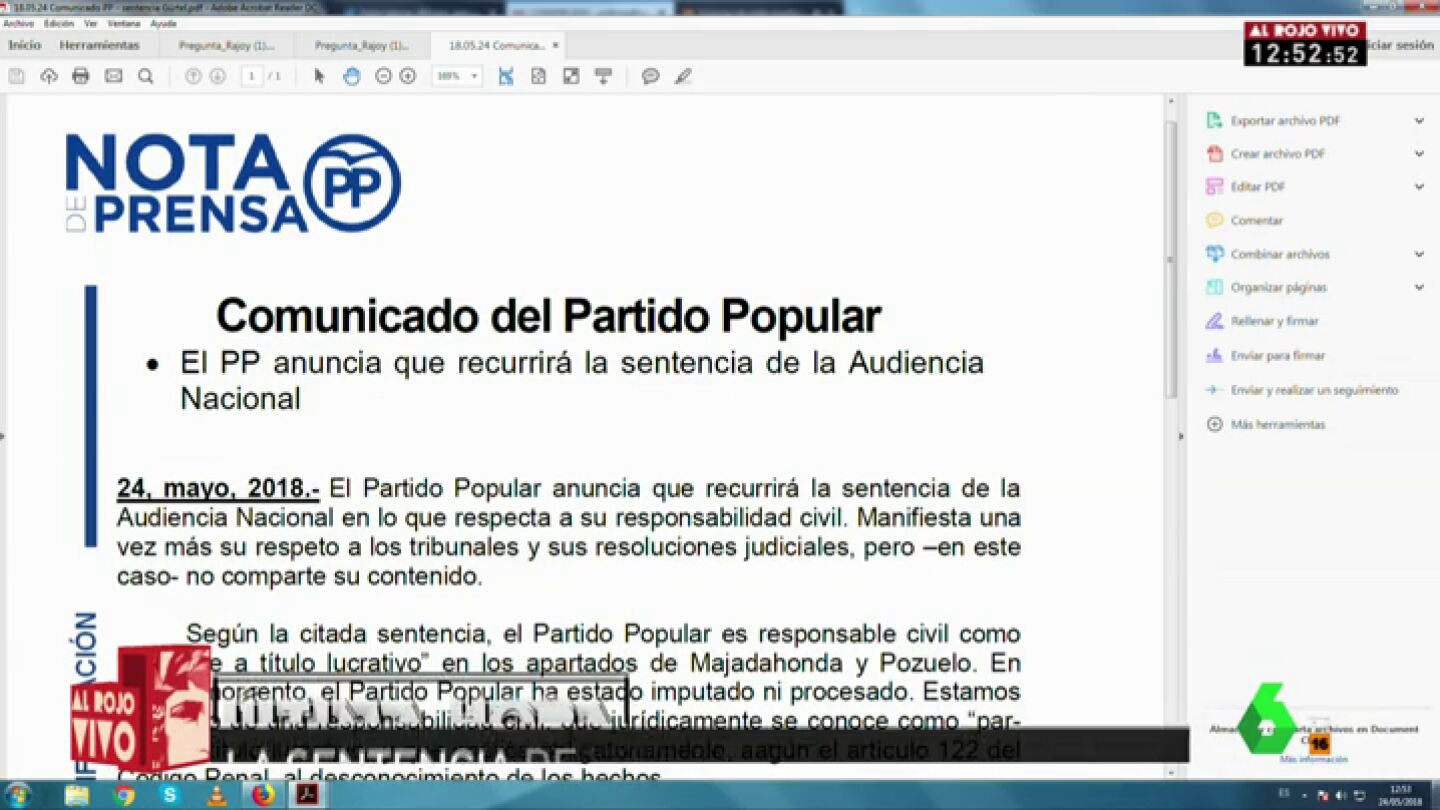 EL PP ANUNCIA QUE RECURRE