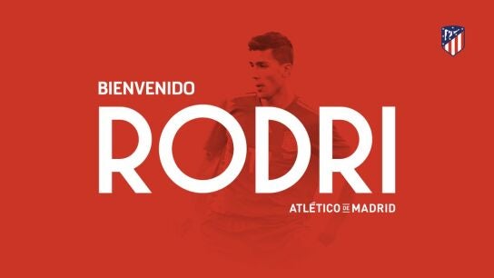 Rodri ficha por el Atl&eacute;tico de Madrid