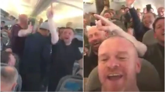 Aficionados del Liverpool, rumbo a Kiev Aficionados del Liverpool, rumbo a Kiev
